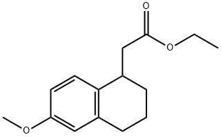 ethyl 2-(6-methoxy-1,2,3,4-tetrahydronaphthalen-1-yl)acetate Structure