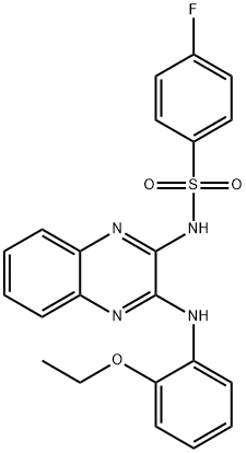 N-{3-[(2-ethoxyphenyl)amino]quinoxalin-2-yl}-4-fluorobenzenesulfonamide Structure