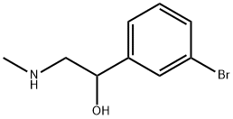 1-(3-bromophenyl)-2-(methylamino)ethanol Structure