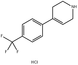 4-(4-(Trifluoromethyl)phenyl)-1,2,3,6-tetrahydropyridine hydrochloride Structure