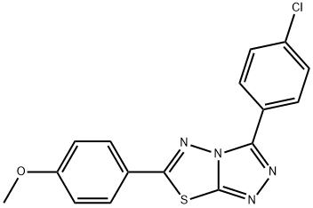 3-(4-chlorophenyl)-6-(4-methoxyphenyl)[1,2,4]triazolo[3,4-b][1,3,4]thiadiazole Structure