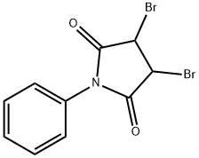 3,4-Dibromo-1-phenylpyrrolidine-2,5-dione 구조식 이미지