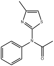N-(4-Methylthiazol-2-yl)-N-phenylacetamide Structure