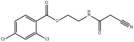 2-(2-cyanoacetamido)ethyl 2,4-dichlorobenzoate 구조식 이미지