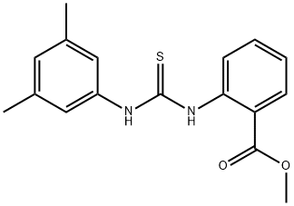 methyl 2-(3-(3,5-dimethylphenyl)thioureido)benzoate Structure