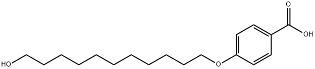 4-(11-hydroxyundecyloxy) benzoic acid 구조식 이미지