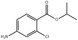isopropyl 4-amino-2-chlorobenzoate 구조식 이미지