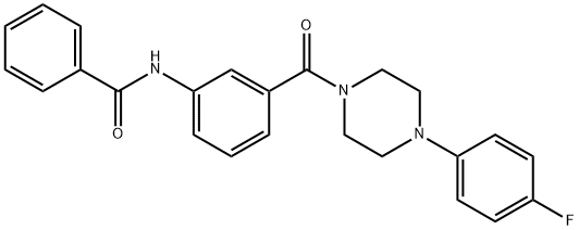 N-(3-{[4-(4-fluorophenyl)piperazin-1-yl]carbonyl}phenyl)benzamide Structure