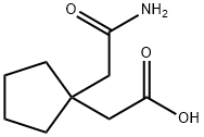 1-(2-amino-2-oxoethyl)cyclopentaneacetic acid Structure