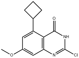 4(3H)-Quinazolinone, 2-chloro-5-cyclobutyl-7-methoxy- Structure