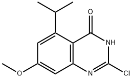 4(3H)-Quinazolinone, 2-chloro-7-methoxy-5-(1-methylethyl)- 구조식 이미지