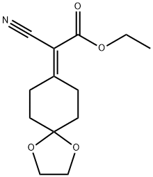 2-cyano-2-(1,4-dioxaspiro[4.5]dec-8-ylidene)Acetic acid ethyl ester Structure