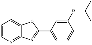 2-(3-Isopropoxyphenyl)oxazolo[4,5-b]pyridine 구조식 이미지