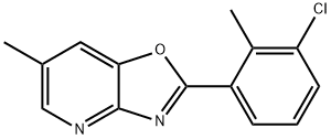 2-(3-Chloro-2-methylphenyl)-6-methyloxazolo[4,5-b]pyridine Structure