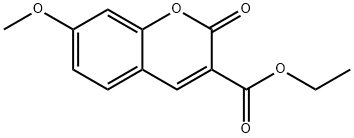 Ethyl 7-methoxy-2-oxo-2H-chromene-3-carboxylate 구조식 이미지