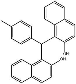 1,1'-(4-METHYLBENZYLIDENE)DI(2-NAPHTHOL) 구조식 이미지