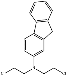 2-(N,N-BIS(2-CHLOROETHYL)AMINO)FLUORENE Structure