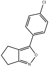 3-(4-Chlorophenyl)-5,6-dihydro-4H-cyclopenta[c]isoxazole Structure