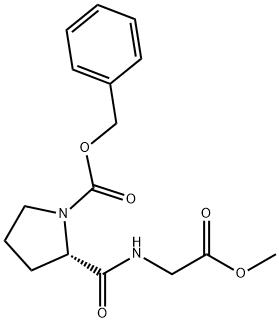 CARBOBENZYLOXYPROLYLGLYCINE METHYL ESTER Structure