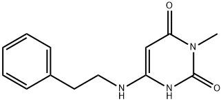 3-methyl-6-[(2-phenylethyl)amino]pyrimidine-2,4(1H,3H)-dione 구조식 이미지