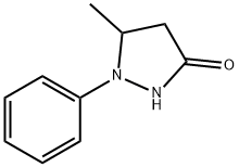 5-METHYL-1-PHENYL-3-PYRAZOLIDINONE 구조식 이미지
