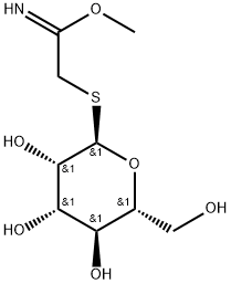 2-(alpha-D-Mannopyranosylthio)ethanimidic acid methyl ester Structure