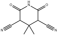 4,4-디메틸-2,6-디옥소피페리딘-3,5-디카르보니트릴 구조식 이미지