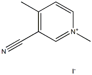 3-Cyano-1,4-dimethylpyridin-1-ium iodide Structure