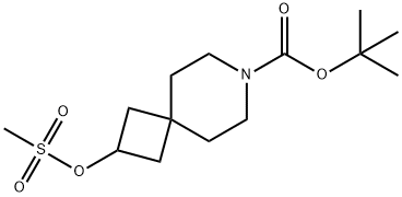 tert-butyl 4-(3-((methylsulfonyl)oxy)cyclobutyl)piperidine-1-carboxylate 구조식 이미지