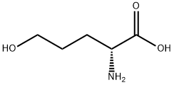 (R)-5-hydroxy-2-aminovaleric acid 구조식 이미지