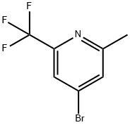 4-Bromo-2-methyl-6-(trifluoromethyl)pyridine 구조식 이미지
