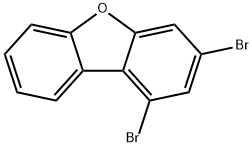 1,3-dibromodibenzofuran Structure