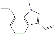 1H-INDOLE-3-CARBOXALDEHYDE, 7-METHOXY-1-METHYL- Structure