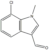 7-CHLORO-1-METHYL-1H-INDOLE-3-CARBOXALDEHYDE Structure