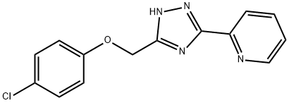 4-chlorophenyl [5-(2-pyridinyl)-1H-1,2,4-triazol-3-yl]methyl ether 구조식 이미지