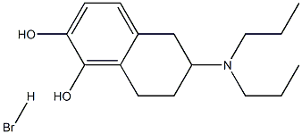 1,2-NAPHTHALENEDIOL, 6-(DIPROPYLAMINO)-5,6,7,8-TETRAHYDRO-, HYDROBROMIDE 구조식 이미지