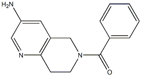 (3-amino-7,8-dihydro-1,6-naphthyridin-6(5H)-yl)(phenyl)methanone Structure