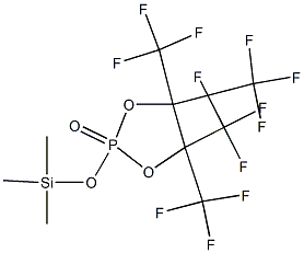 1,3,2-Dioxaphospholane,  4,4,5,5-tetrakis(trifluoromethyl)-2-[(trimethylsilyl)oxy]-, 2-oxide 구조식 이미지