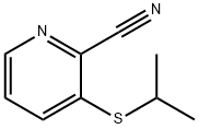 2-Pyridinecarbonitrile, 3-[(1-methylethyl)thio]- Structure