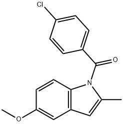 (4-Chlorophenyl)(5-methoxy-2-methyl-1H-indol-1-yl)methanone Structure