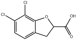 6,7-Dichloro-2,3-dihydrobenzofuran-2-carboxylic acid Structure
