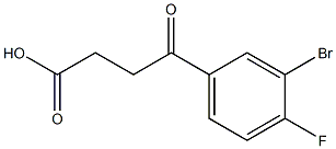 4-(3-Bromo-4-fluorophenyl)-4-oxobutanoic acid Structure