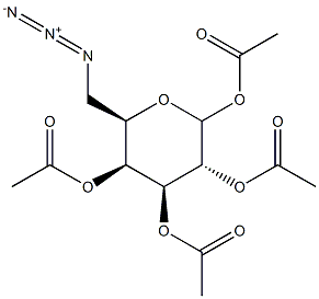 6-Azido-6-deoxy-D-galactopyranose 1,2,3,4-tetraacetate 구조식 이미지