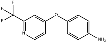 4-(2-Trifluoromethyl-pyridin-4-yloxy)-phenylamine 구조식 이미지