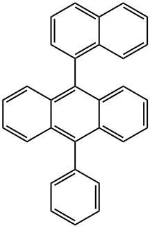 9-나프탈렌-1-YL-10-페닐-안트라센 구조식 이미지