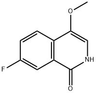 7-fluoro-4-methoxyisoquinolin-1(2H)-one 구조식 이미지