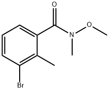 3-bromo-N-methoxy-N,2-dimethylbenzamide 구조식 이미지