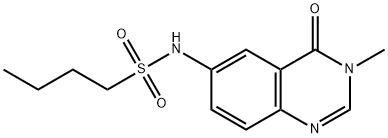 N-(3-methyl-4-oxo-3,4-dihydroquinazolin-6-yl)butane-1-sulfonamide Structure