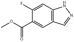 6-Fluoro-5-indazolecarboxylic acid methyl ester Structure