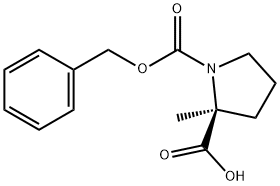 1-[(Benzyloxy)carbonyl]-2-methyl-L-proline 구조식 이미지